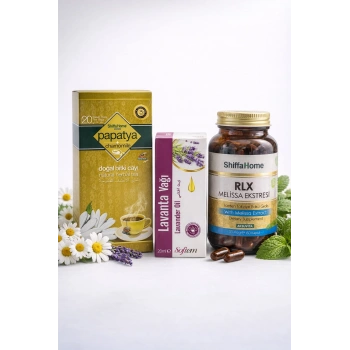 ÇareBurada Lavanta Yağı 20ml, Papatya Çayı, RLX Kapsül