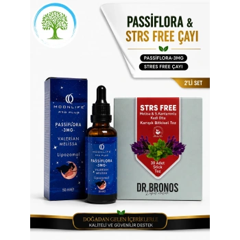 ÇareBurada Moonlife Passiflora & Dr.Bronos Strs Free 30 Stick Bitkisel Toz