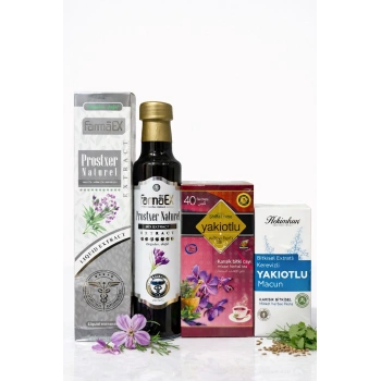 ÇareBurada Yakıotu Ekstrakt 250 ml. - Yakıotlu 40lı Poşet Çay - Yakıotlu Macun 420 gr. Set