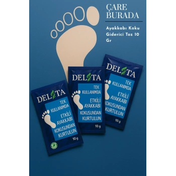 Delta - Ayakkabı Kokusu Giderici Toz 10 gr (× 3 Adet)