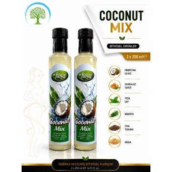 Dr.Floya Coconut Mix 2 Adet 250 ml | Hindistan Cevizi, Yeşil Çay, Kinoa İçerikli