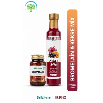 Dr. Bronos Kekre Mix 250 ml & ShiffaHome Bromelain 60 Kapsül İkili Set