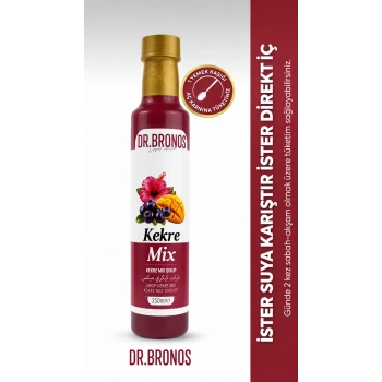 Dr. Bronos Kekre Mix Şurup 250 ml | Hibiskus, Mango ve Kekreyemiş İçeren Karışım