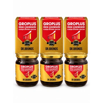 Dr. Bronos Groplus İğde Çekirdeği Karışık Bitkisel Macun 3lü Paket