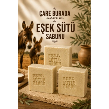 El Yapımı & Doğal Eşek Sütlü Sabun (3 ADET)