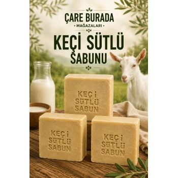 El Yapımı & Doğal Keçi Sütlü Sabun (3 ADET)
