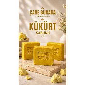 El Yapımı & Doğal Kükürt Sabunu (3 ADET)
