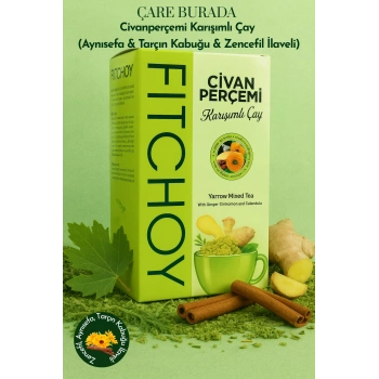 Fitchoy - Civanperçemi Çay 90 gr × 45 Adet (Aynısefa & Tarçın Kabuğu & Zencefil İlaveli)