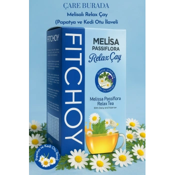 Fitchoy - Melissa Passiflora Relax Çay 90 Gr × 45 Adet (Kedi Otu & Papatya İlaveli)