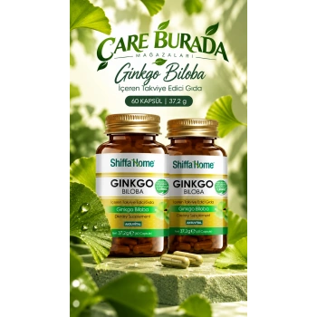 Ginkgo Biloba Kapsül 1000 Mg 60 Kapsül (2 ADET)