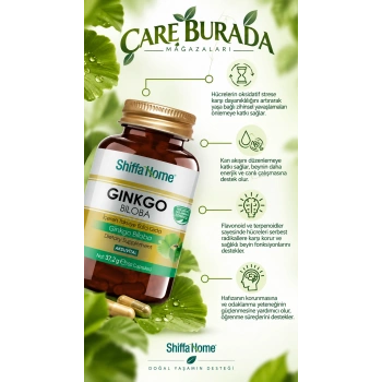 Ginkgo Biloba Kapsül 1000 Mg (60 Kapsül)
