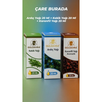 Gülsahra - Ardıç Yağı + Kekik Yağı + Karanfil Yağı