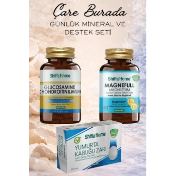 Günlük Mineral ve Destek Seti (Yumurta Kabuğu Zarı & Magnezyum & Glukozamin Chondroitin MSM)