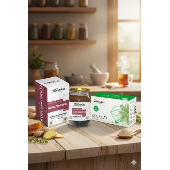 Hekimhan Bitkisel Kara Zencefilli Macun + Kekik Çayı