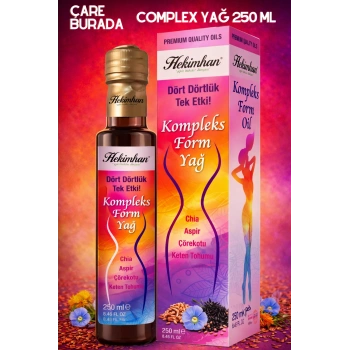 Hekimhan - Complex Form Yağ 250 Ml (Chia & Aspir & Çörekotu & Keten Tohumu)