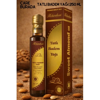 Hekimhan - Tatlı Badem Yağı 250 Ml (Soğuk Sıkım)