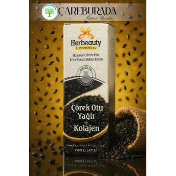 HerBeauty - Çörekotu Yağı &  Kolajen El ve Vücut Bakım Kremi 150 Ml