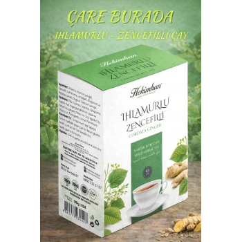 Ihlamurlu & Zencefilli Karışık Bitki Çayı (45li Süzen Poşet)