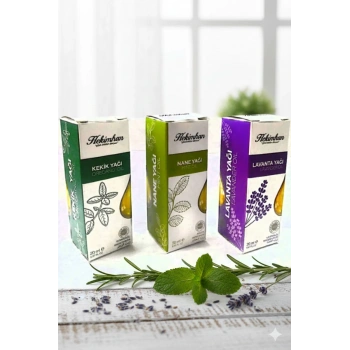 Kekik Ağı 20 ml - Nane Yağı 20 ml - Lavanta Yağı 20 ml