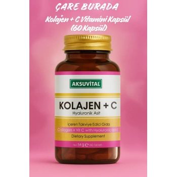 Kolajen + C Vitamini + Hyaluronik Asit Kapsül (60 Kapsül)