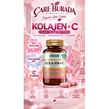 Kolajen & C Vitamini İçeren Takviye Edici Gıda (Hyaluronik Asit) (60 Kapsül)