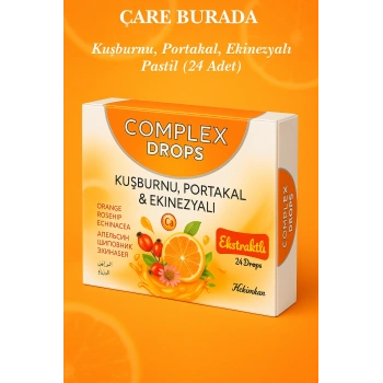 Kuşburnu & Portakal & Ekinezyalı (Pastil 24lü)