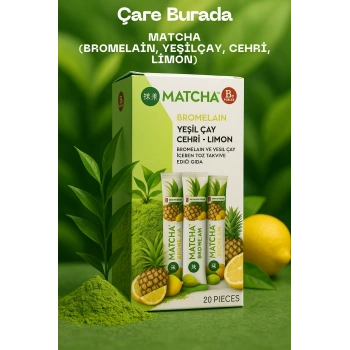Matcha - Yeşil Çay & Cehri & Limon & Ananas (20 Paket)