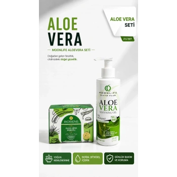 MoonLife AloeVera Jel 200 ml & Biobiens AloeVera Sabunu