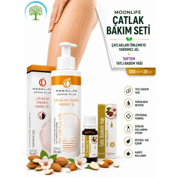 Moonlife Çatlak Önlemeye Yardımcı Jel 200 ml & Softem Tatlı Badem Yağı 20 ml