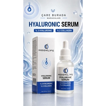 Moonlife - Hyaluronic Serum 30 Ml (%3 Hyaluronic Acid & %2 Kolajen)