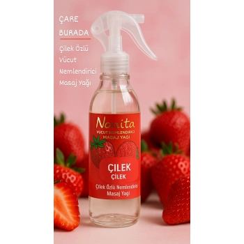 Nonita - Çilek Özlü Vücut Nemlendirici Masaj Yağı 150 Ml