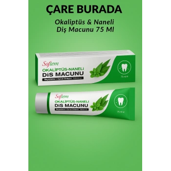 Okaliptüs & Naneli Diş Macunu 75 Ml (Beyazlatıcı & Çürük Önleyici & Yatıştırıcı)