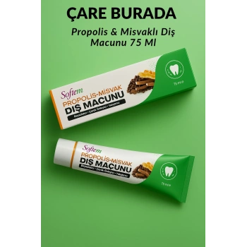 Propolis & Misvaklı Diş Macunu 75 Ml (Beyazlatıcı & Çürük Önleyici & Yatıştırıcı)