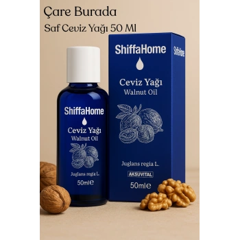 Saf Ceviz Yağı 50 Ml (Haricen & Dahilen Kullanıma Uygun)