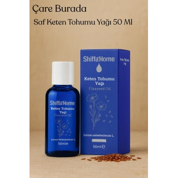 Saf Keten Tohumu Yağı 50 Ml (Haricen & Dahilen Kullanıma Uygun)