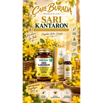 Sarı Kantaron Kapsül (60 Kapsül) + Sarı Kantaron Yağı 20 Ml (Haricen)