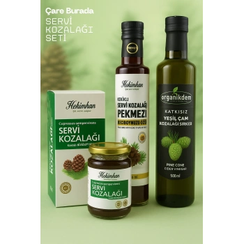 Servi Kozalağı Seti (Servi Kozalağı Macun + Kekik & Servi Kozalaklı Pekmez + Servi Kozalağı Sirke)