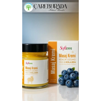 Kuyruk Yağı, Keklik Üzümü, Kolajen Masaj Kremi 200 ml