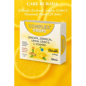 Zencefil & Zerdeçal & Limon & C Vitaminli Pastil (24lü)