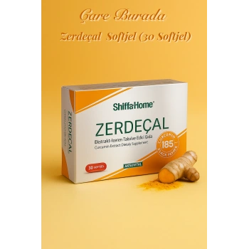 Zerdeçal Softjel (30 Softjel) 600 Kaşık= 1 Kapsül