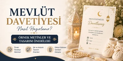 Mevlüt Davetiyesi Nasıl Hazırlanır? Örnek Metinler ve Tasarım Önerileri