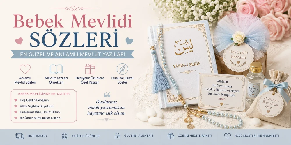 Bebek Mevlidi Sözleri: En Güzel ve Anlamlı Bebek Mevlüt Yazıları