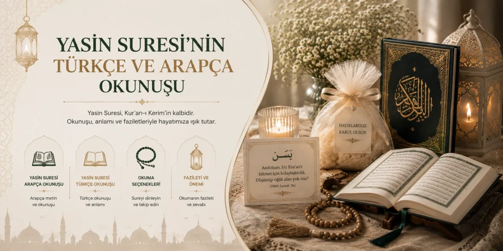 Yasin Suresinin Türkçe ve Arapça Okunuşu