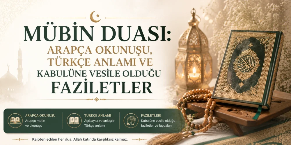 Mübin Duası: Arapça Okunuşu, Türkçe Anlamı ve Kabulüne Vesile Olduğu Faziletler