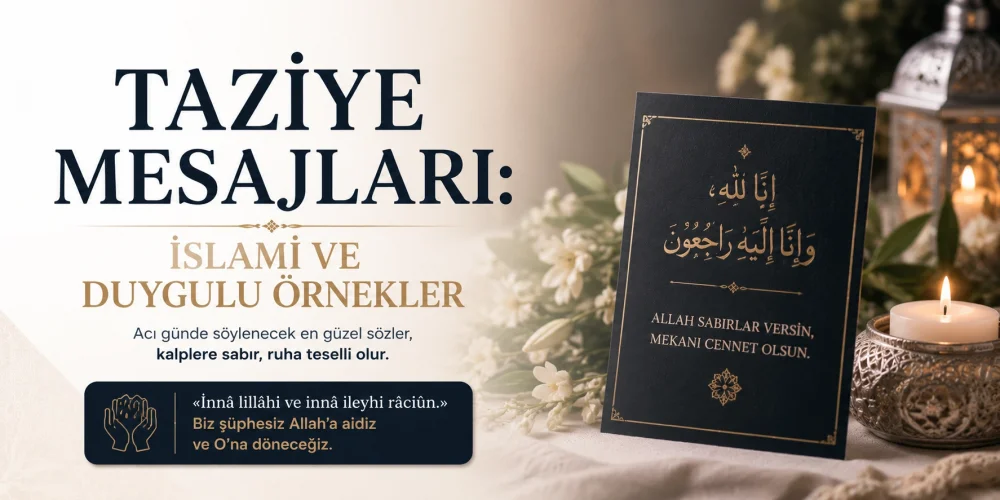 Taziye Mesajları: İslami ve Duygulu Örnekler