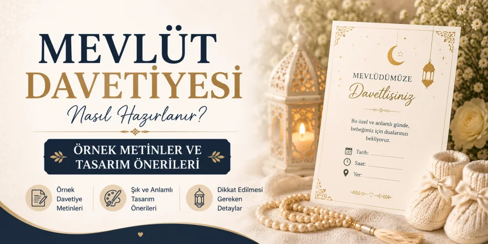 Mevlüt Davetiyesi Nasıl Hazırlanır? Örnek Metinler ve Tasarım Önerileri