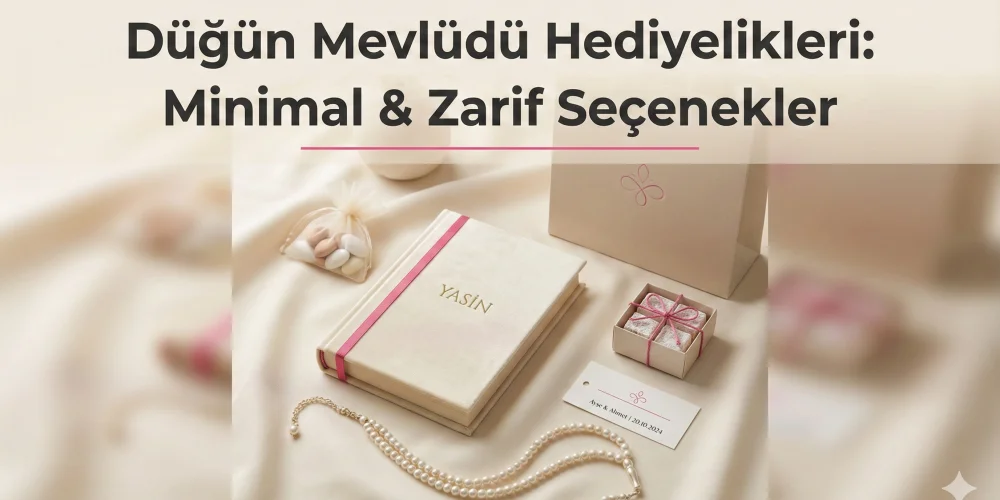 Düğün Mevlüdü Hediyelikleri: Minimal & Zarif Seçenekler