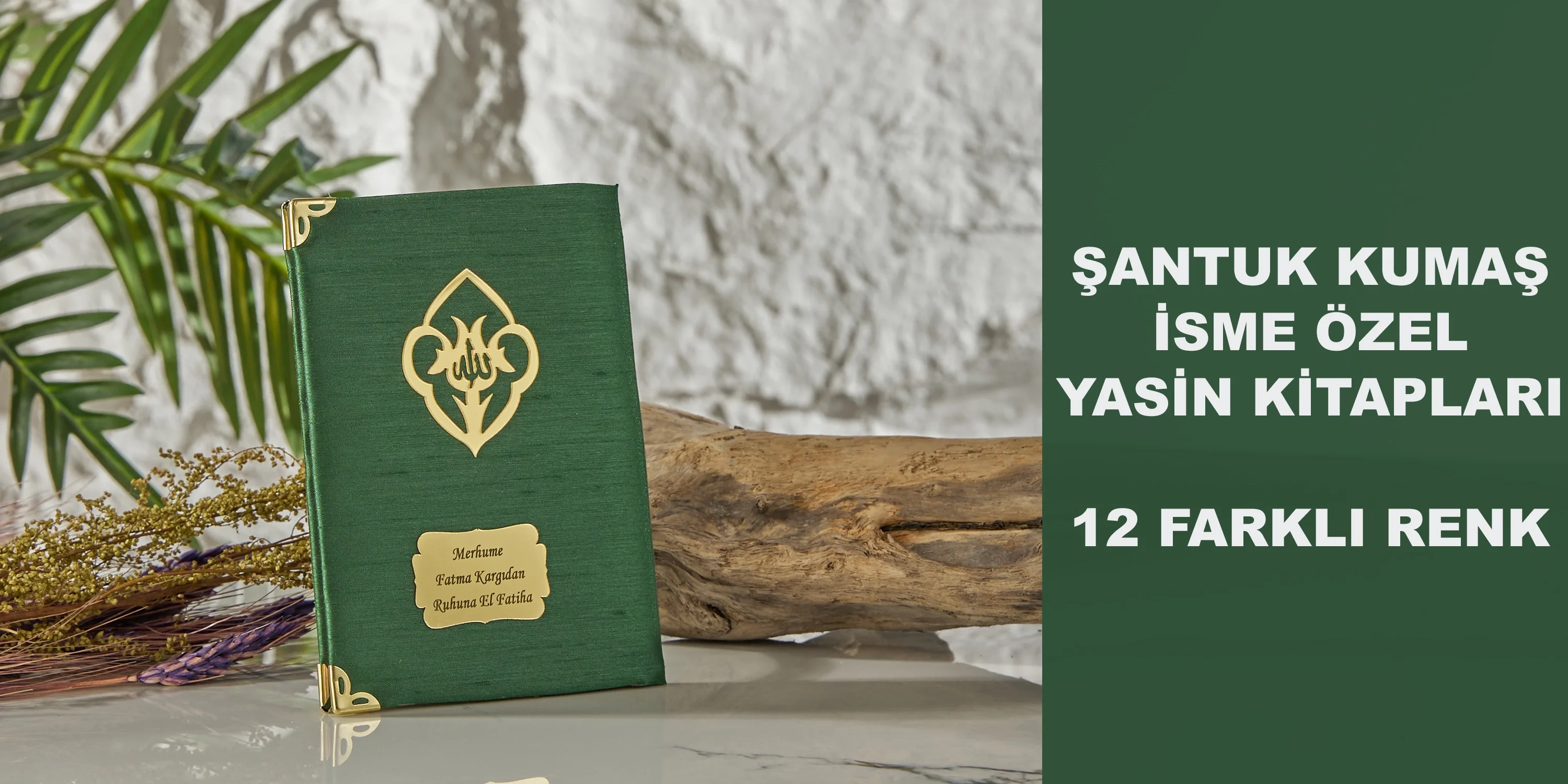İsme Özel Şantuk Kumaş Kaplı Yasinler