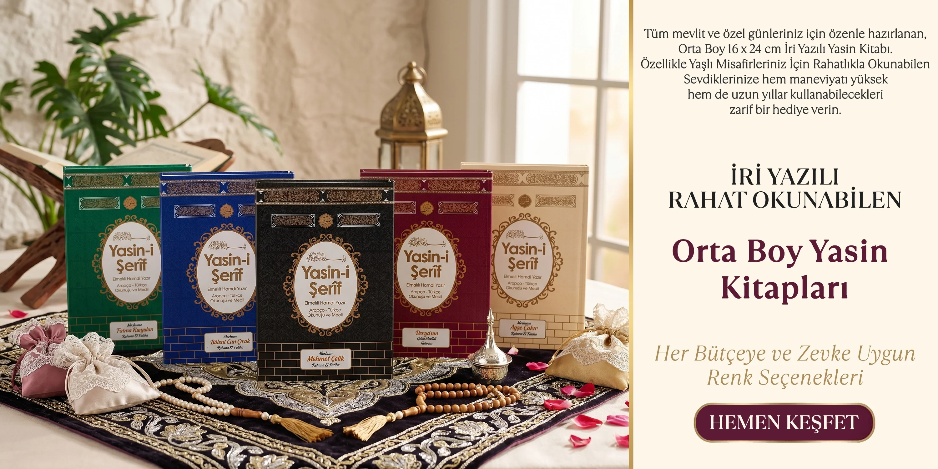 İri Yazılı Orta Boy Yasin Kitapları