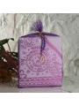 Mor Renkli Tül Kese İçerisinde Seccade ve Tesbih